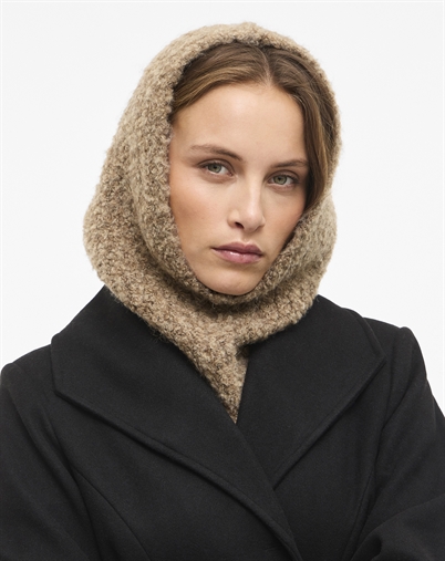  Vila - VIJanis Boucle Strik Balaklava - Brown Lentil
